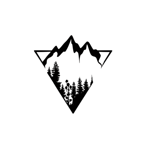minimalistischer Berg