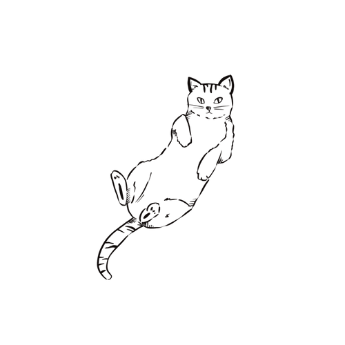 Minimalistische Katze