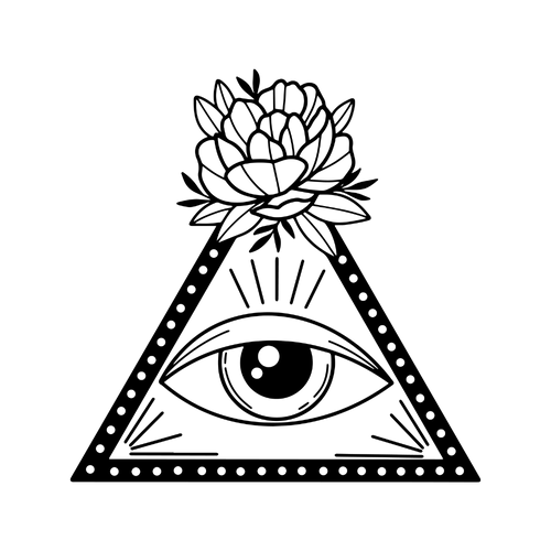 Auge Schutz und Blumen