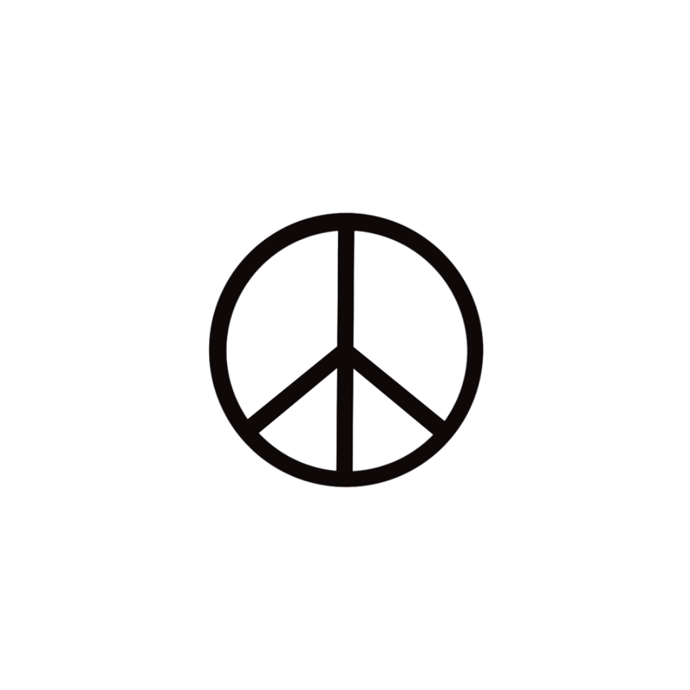 Peace and Love Tätowierung