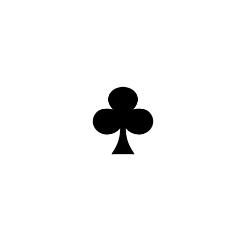 Kleeblatt schwarzer Hintergrund