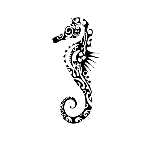Tribal Seepferdchen