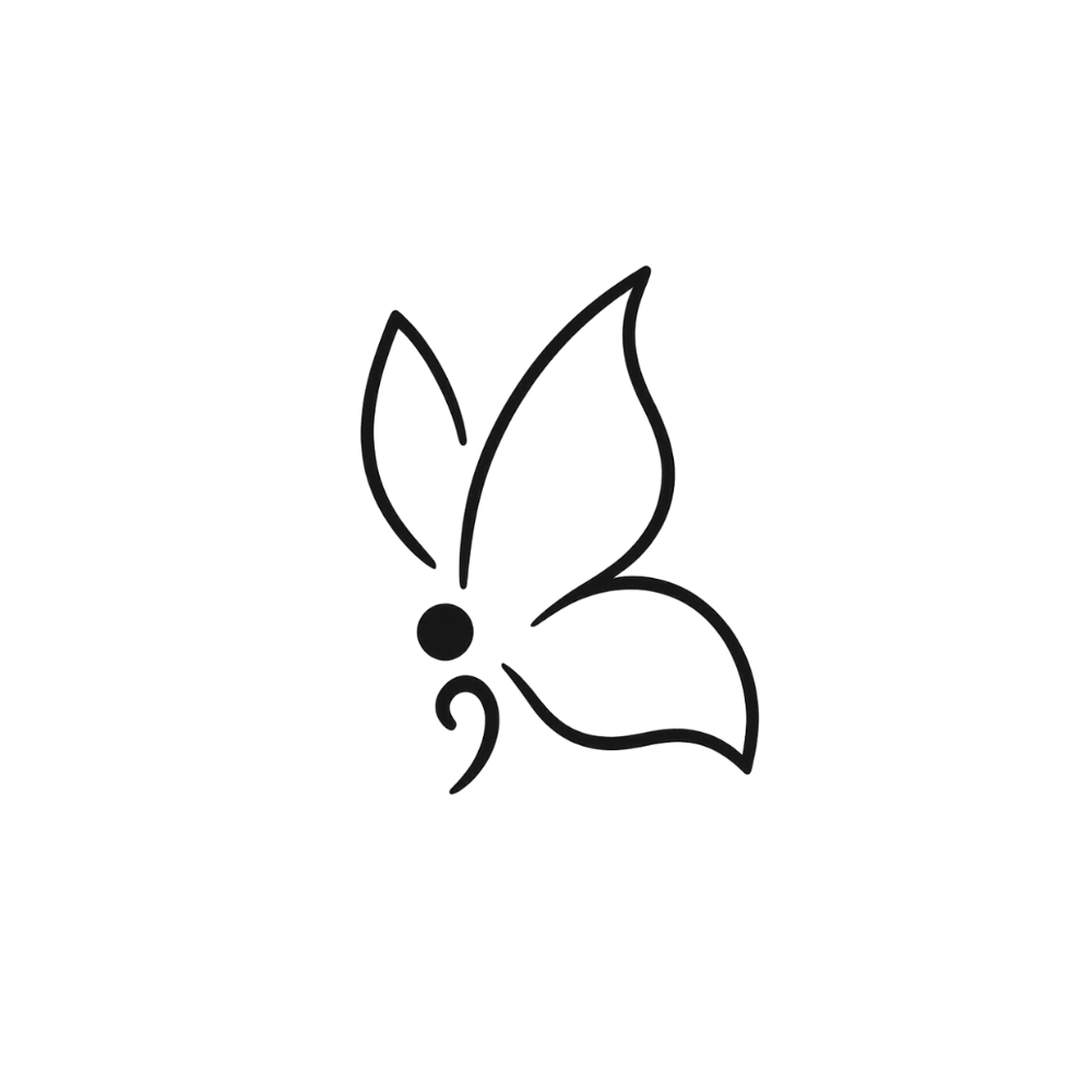Schmetterling Kommastich