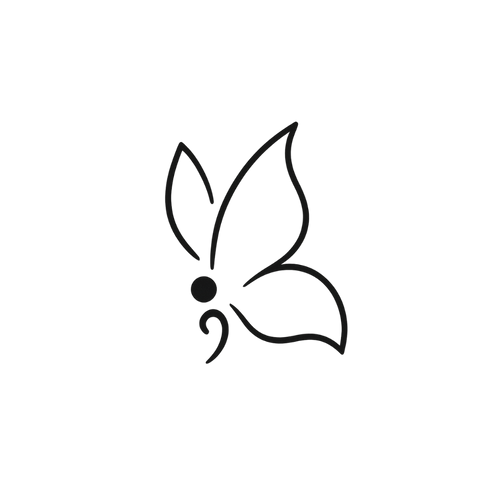 Schmetterling Kommastich