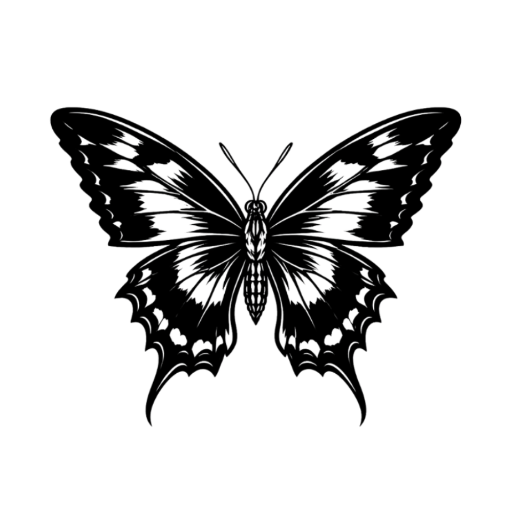 Schwarzer Schmetterling