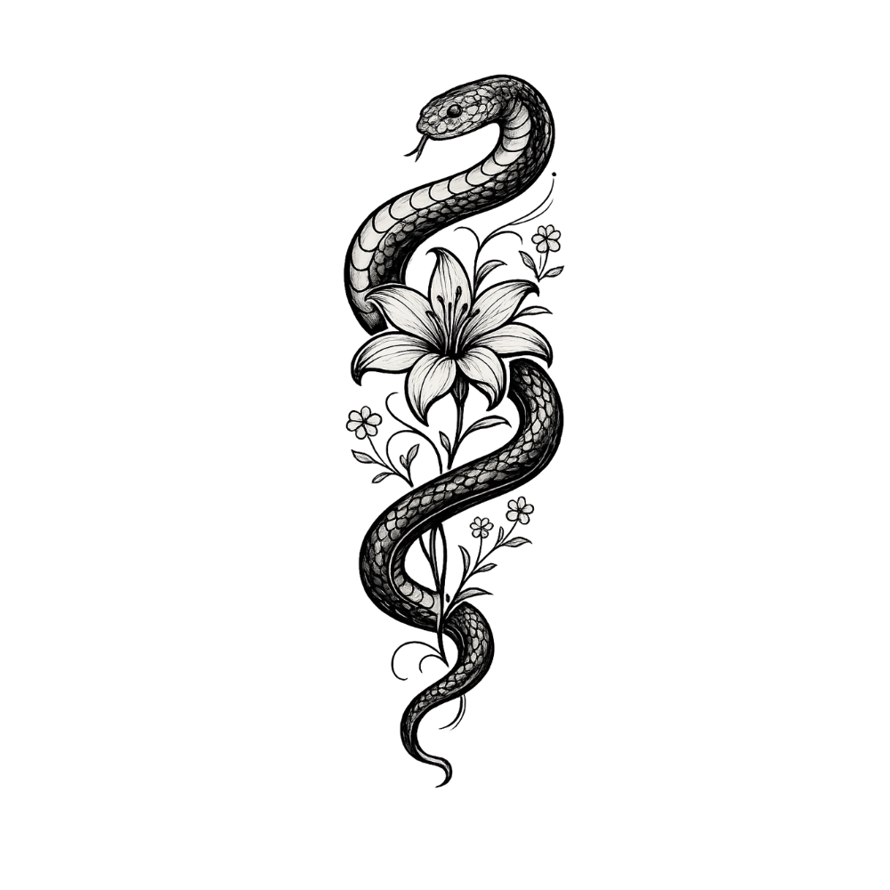 Schlange Blume