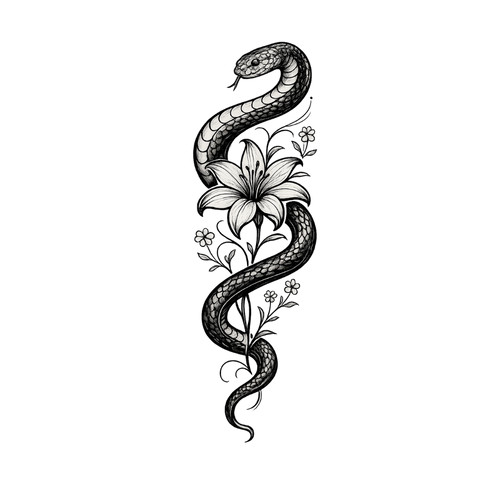 Schlange Blume