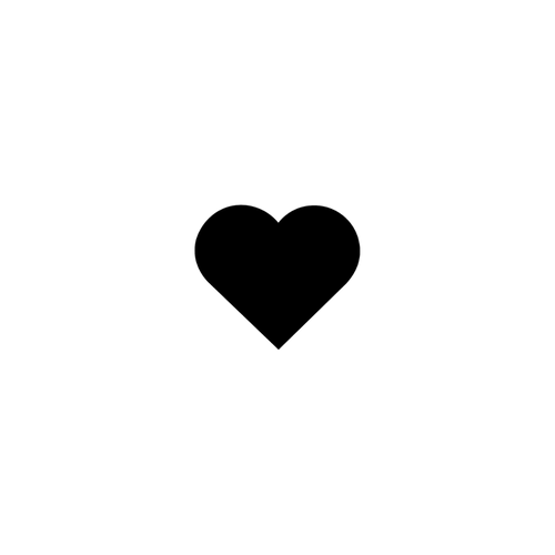 Tatouage ephemere coeur minimaliste