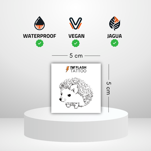 Tatouage temporaire herisson