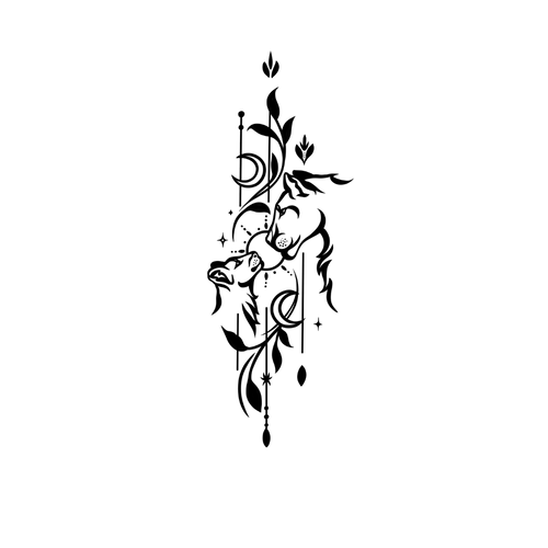 Löwin und Löwenjunge