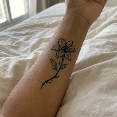 Minimalistische Lilie