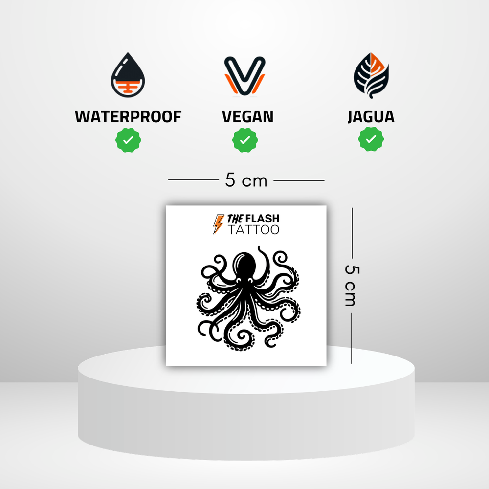 Tatouage temporaire poulpe