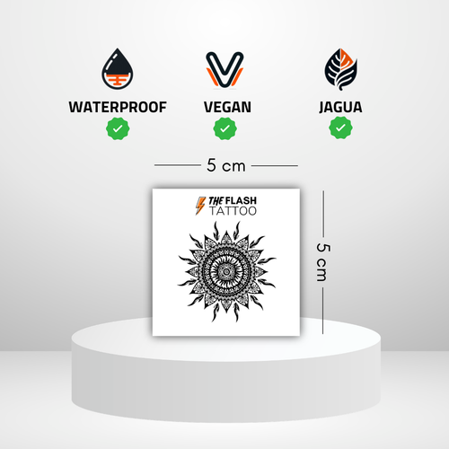 Tatouage semi permanent soleil