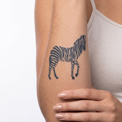 Tatouage ephemere zebre