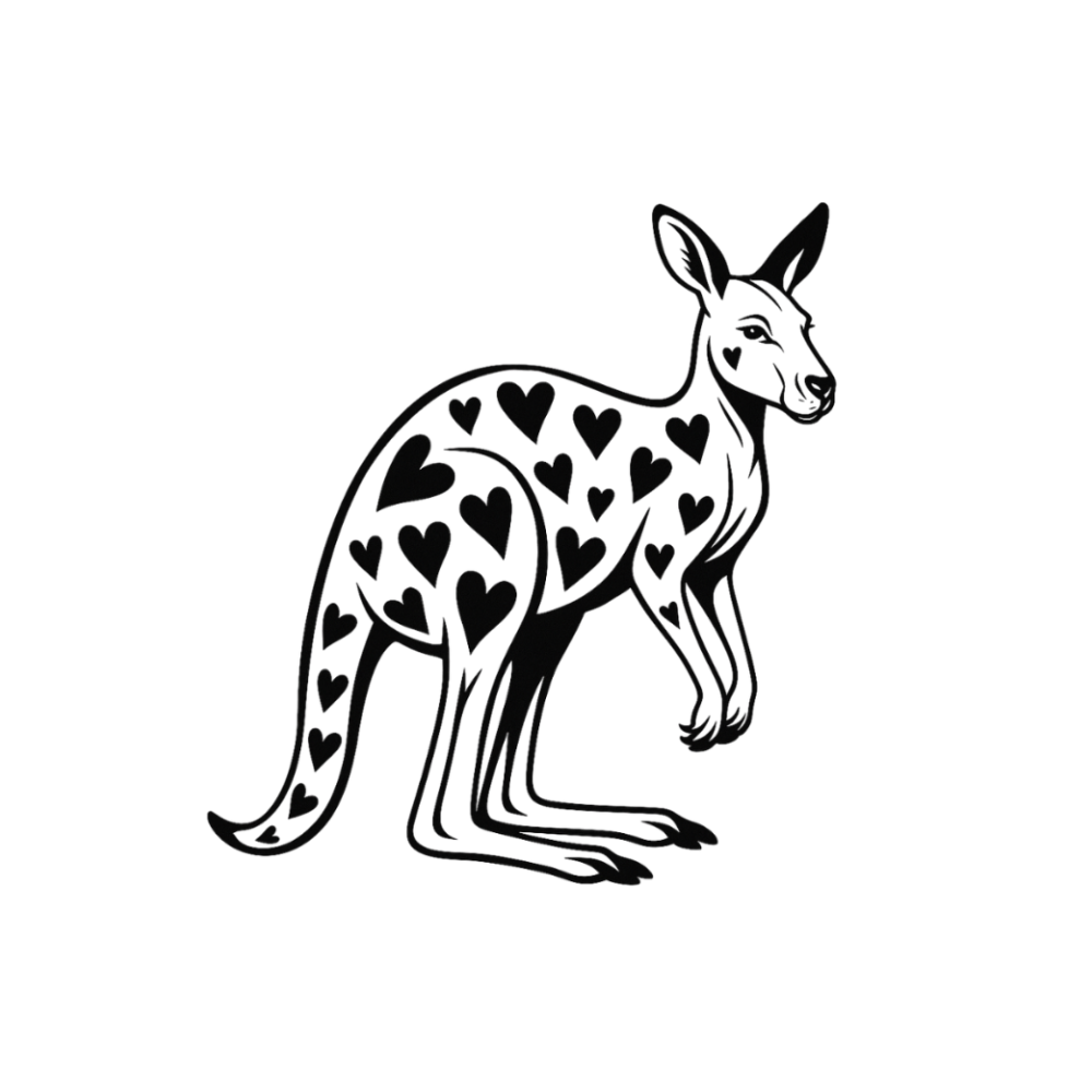 Känguru Tätowierung