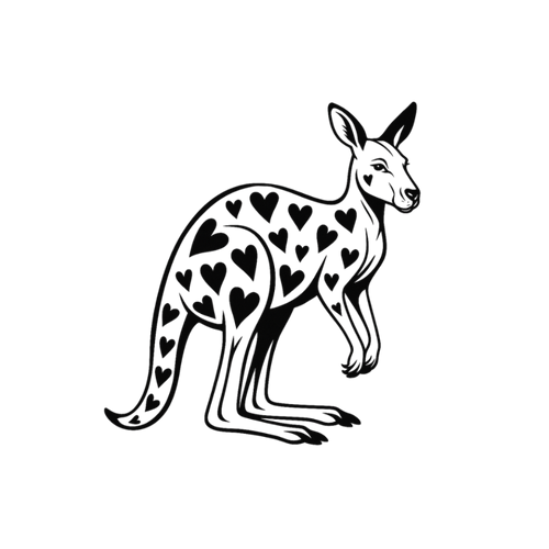 Känguru Tätowierung
