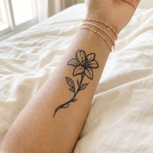 Minimalistische Lilie